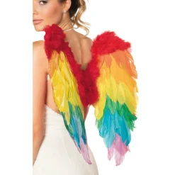 Alas con Plumas Arcoíris