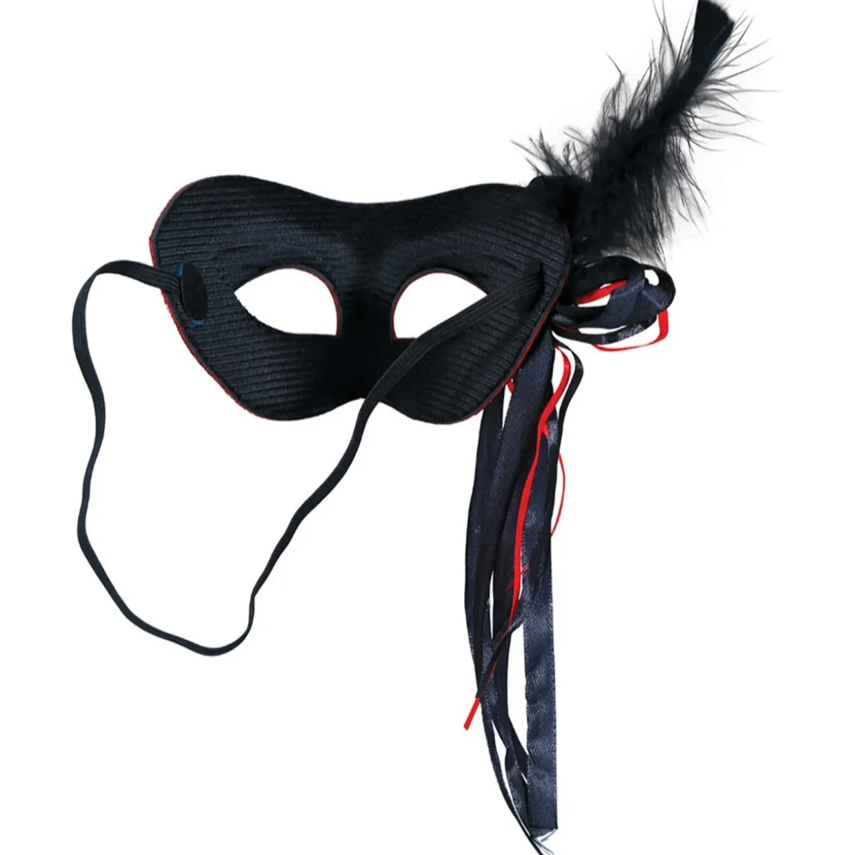 Antifaz Rojo con Pluma