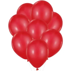 Bolsa de 8 Globos Rojos Látex
