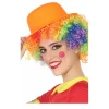 Bombín de Payaso Naranja Flocado