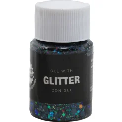 Bote de Glitter en Gel Azul