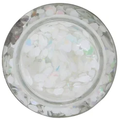 Bote de Glitter en Gel Blanco