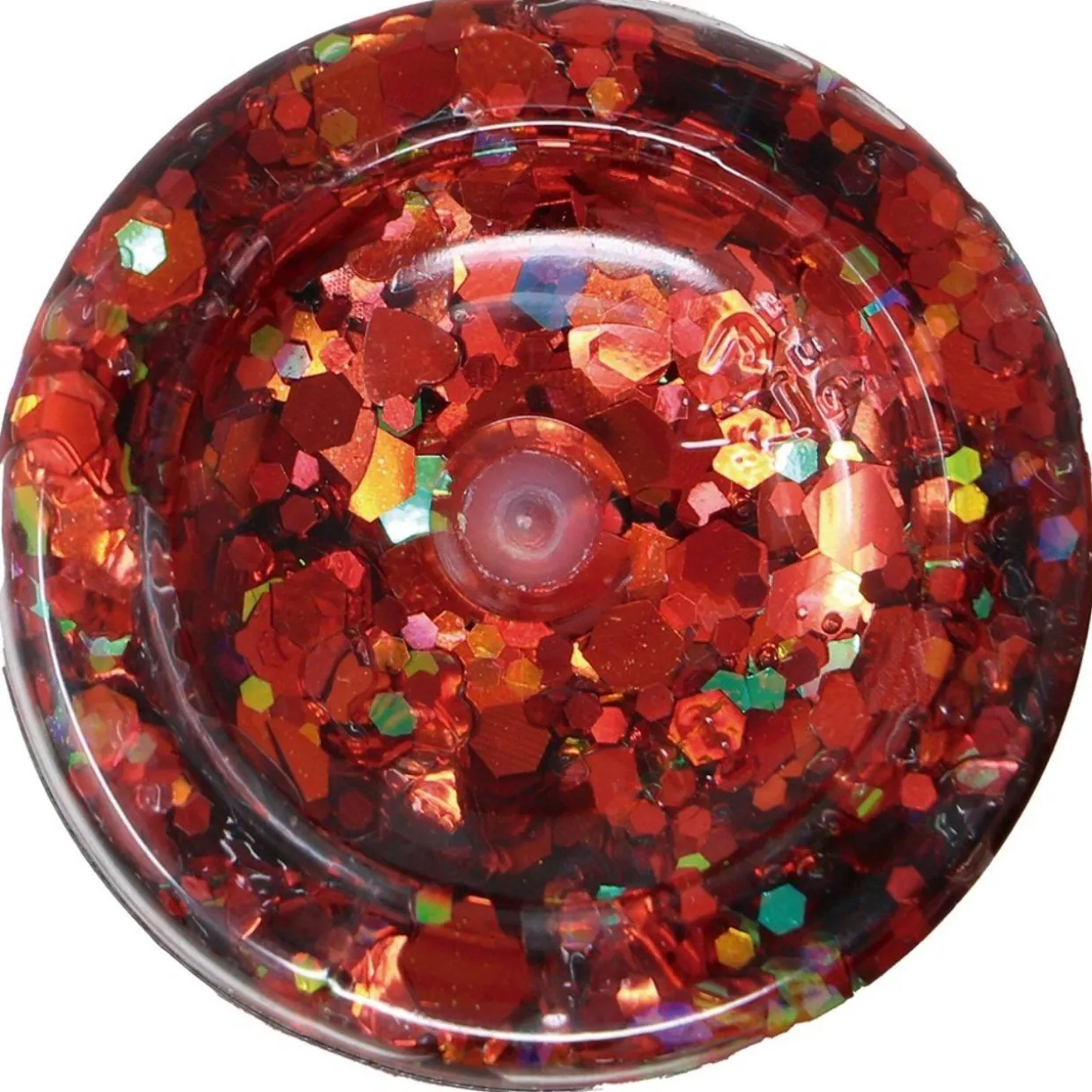 Bote de Glitter en Gel Rojo