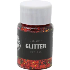 Bote de Glitter en Gel Rojo