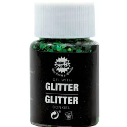 Bote de Glitter en Gel Verde