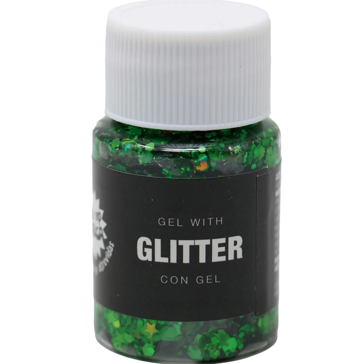 Bote de Glitter en Gel Verde