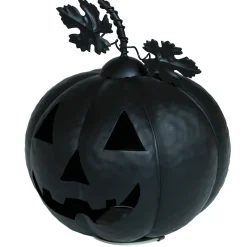 Calabaza Metálica Negra Luminosa