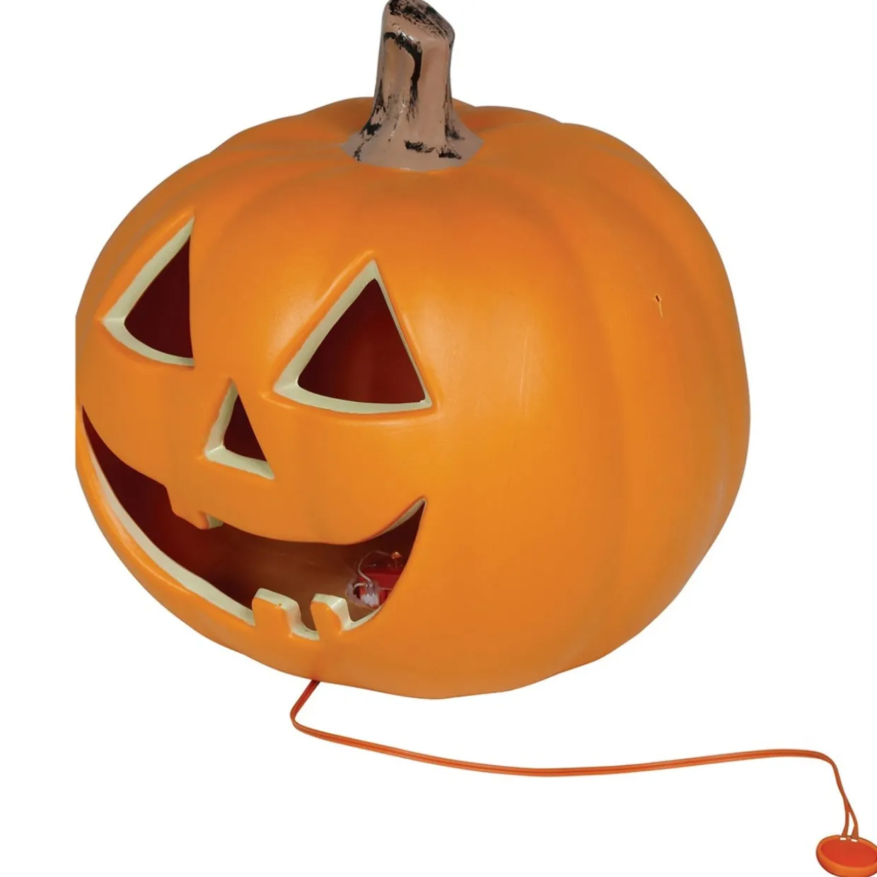 Calabaza Naranja Siniestra con Luz