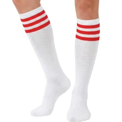 Calcetines Deportivos Rayas Rojas