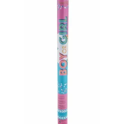 Cañón Confeti Revelación Sexo Bebé Rosa 60cm