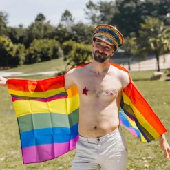 Capa de Bandera Multicolor