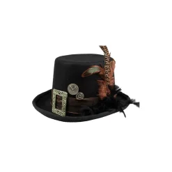Chistera de Steampunk con Pluma