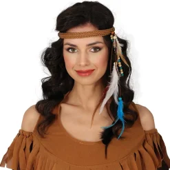 Cinta de India con Plumas