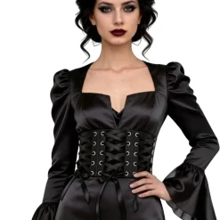 Corset Negro con Cintas