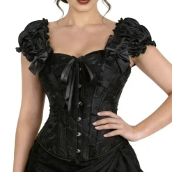 Corset Negro con Mangas