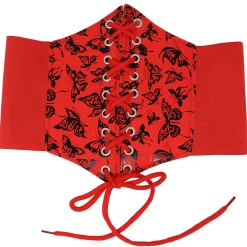 Corset Rojo Mariposas