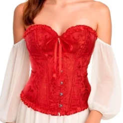 Corset Rojo Palacio con Lazo