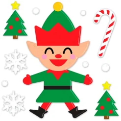 Decoración de Gel Elfo Navideño