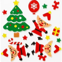 Decoración de Gel Elfos Navideños