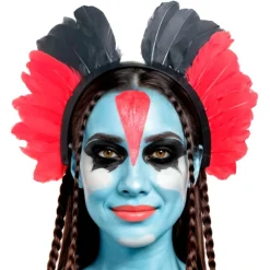 Diadema de Avatar con Plumas