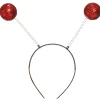Diadema de Bolas Rojas Purpurina