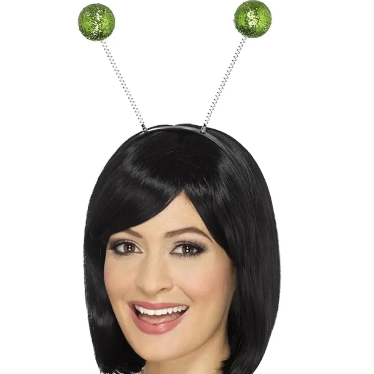 Diadema de Bolas Verdes Purpurina