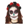 Diadema de Catrina Flores Rojas y Negras