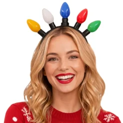 Diadema de Navidad Bombillas Luminosas
