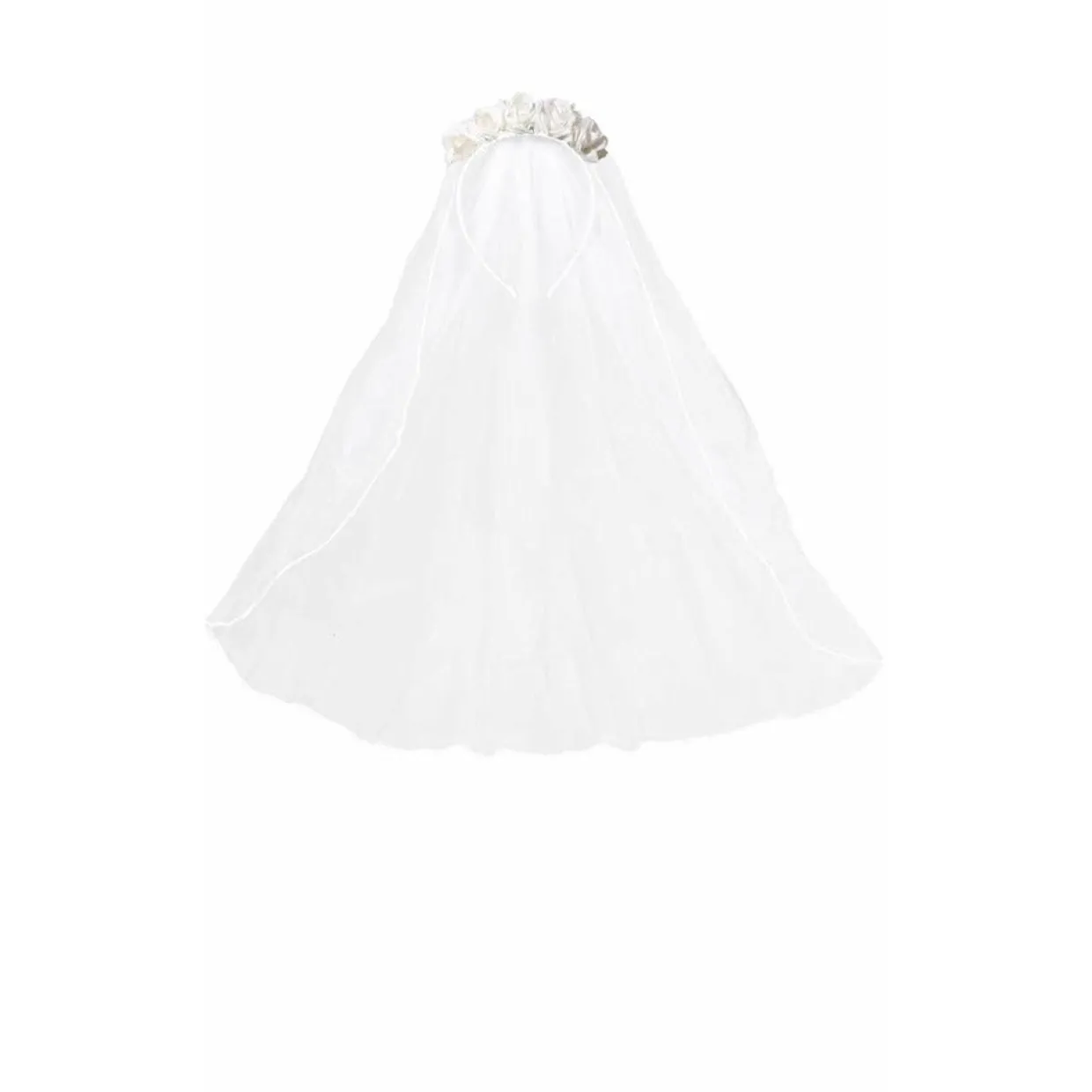 Diadema de Novia Cadáver con Velo Blanco
