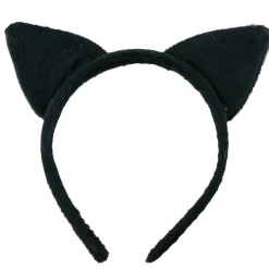 Diadema de Orejas de Gato Negro