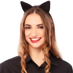 Diadema de Orejas de Gato Negro