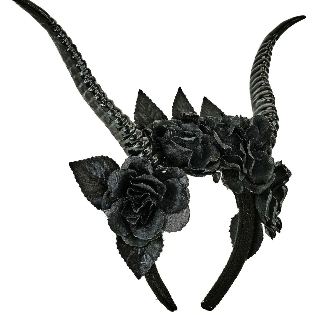 Diadema de Reina Negra Cuernos