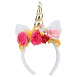 Diadema de Unicornio con Flores