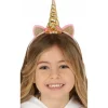 Diadema de Unicornio Dorada infantil
