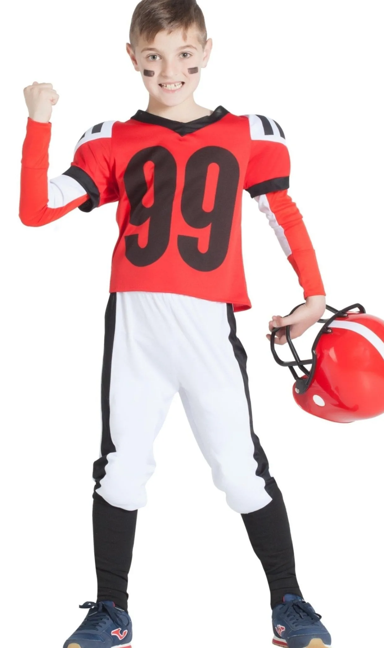Disfraces en Grupo de Animadoras y Jugadores Rojos
