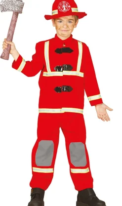 Disfraces en Grupo de Bomberos Rojos