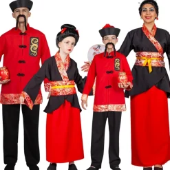 Disfraces en grupo de Chinos Emperadores