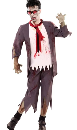 Disfraces en Grupo de Colegiales Zombie