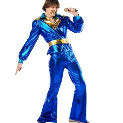 Disfraces en grupo de Disco Azules