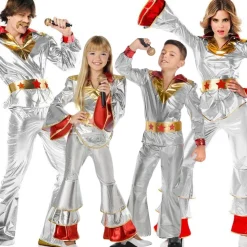 Disfraces en grupo de Disco Plata