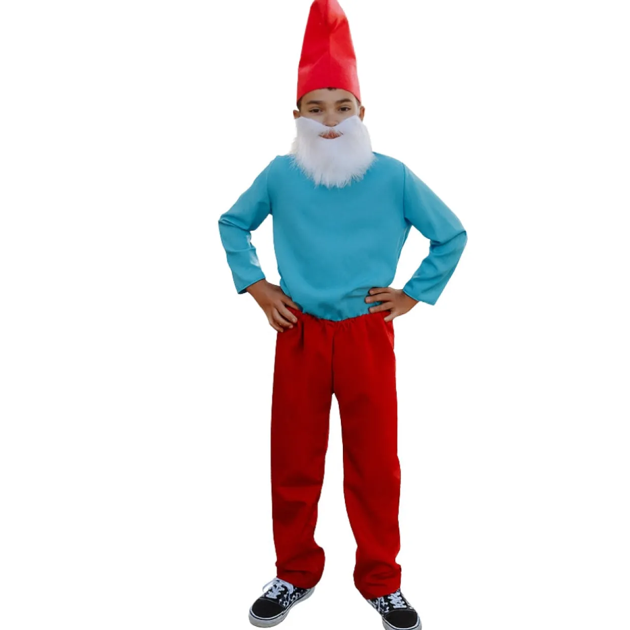 Disfraces en grupo de Duendes Azules y Brujo