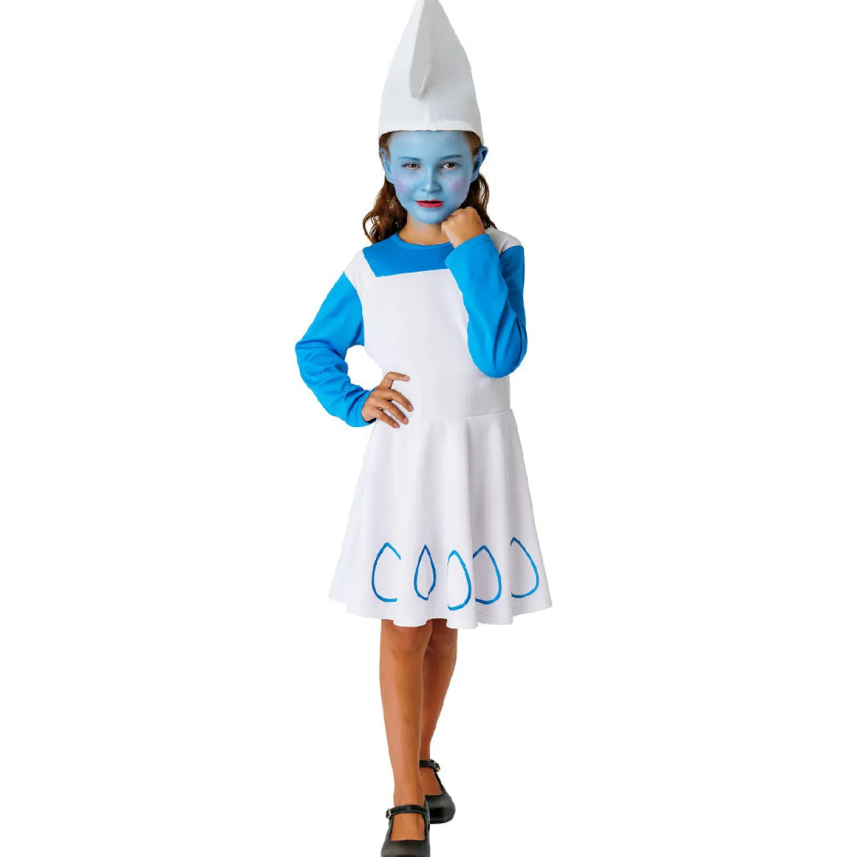 Disfraces en grupo de Duendes Azules y Brujo