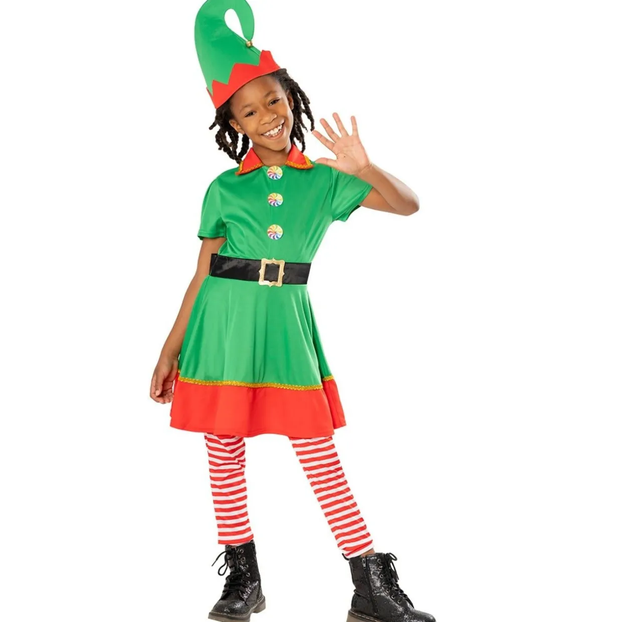 Disfraces en grupo de Elfos Navidad