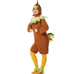 Disfraces en grupo de Gallos y Gallinas Marrones