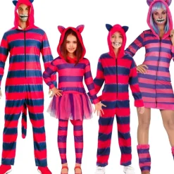 Disfraces en grupo de Gato Cheshire