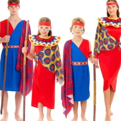 Disfraces en grupo de Guerreros Masai