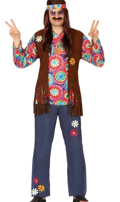 Disfraces en grupo de Hippies Happy
