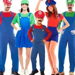 Disfraces en grupo de Mario y Luigi Bros