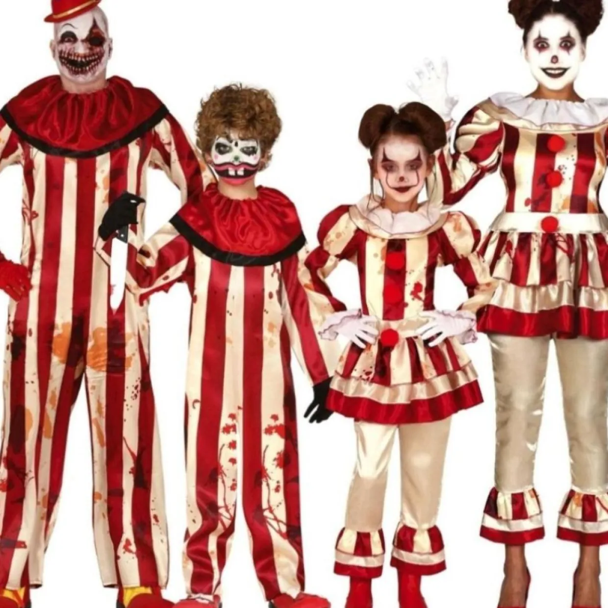 Disfraces en Grupo de Payasos Sanguinarios