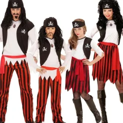 Disfraces en grupo de Piratas Clásicos